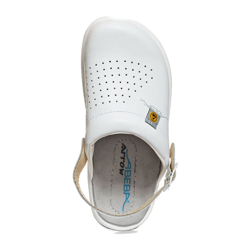Abeba 35600 Arrow ESD OB Clog für Medizin & Labor | weiß