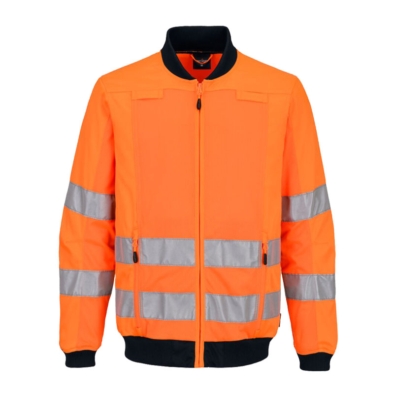 PortWest T164 Warnschutz Hi-Vis Mesh Panel Stretch Jacke