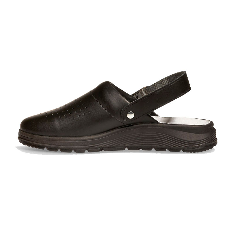 Abeba 87030 Active OB Clog perforiert mit Fersenriemen | Glattleder