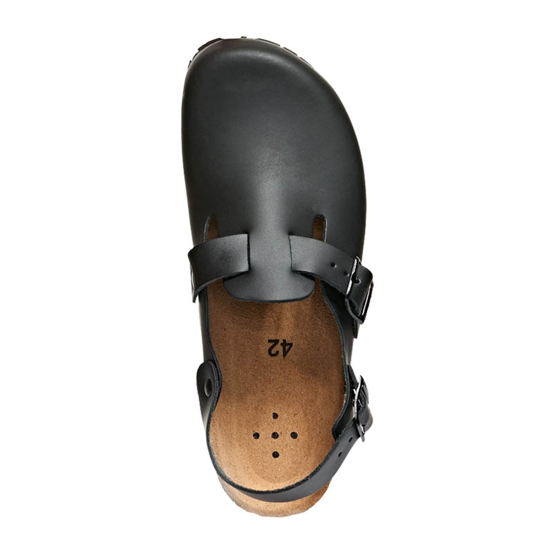 Abeba 8045 Nature OB Sandalen mit Korkfußbett | schwarz