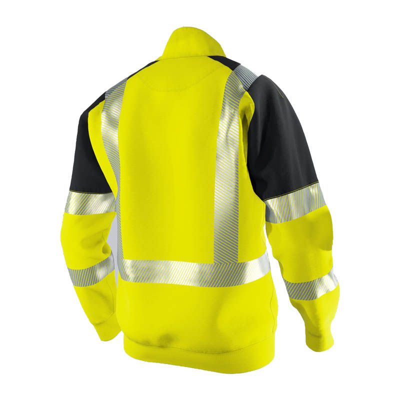 BP 2137 Warnschutz Sweat Troyer mit RV Klasse 2