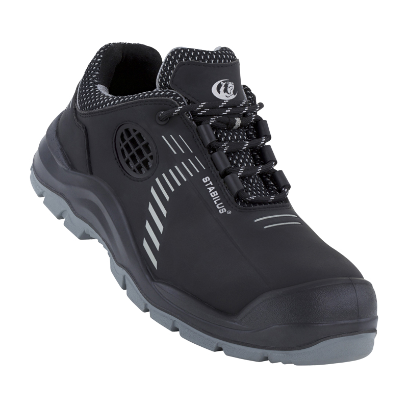 Stabilus Lou Low Grey ESD S3 Sicherheitsschuh metallfrei, grau-schwarz, leichter flexibler Arbeitsschuh mit ESD-Schutz und robuster Sohle