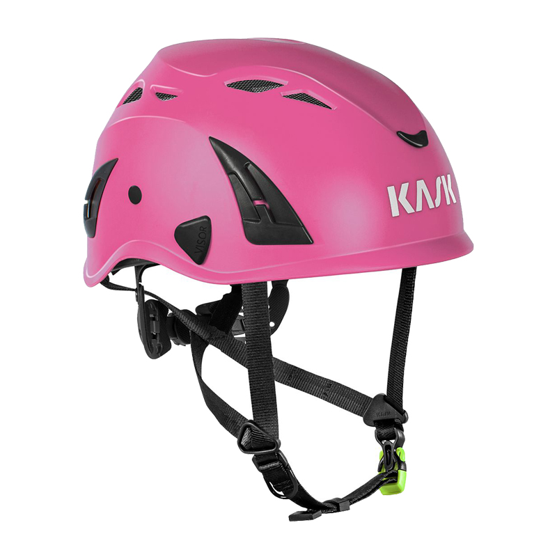 Kask KASK SUPERPLASMA PL Kletterhelm EN 12492 in Pink mit Belüftungsöffnungen und Kinnriemen
