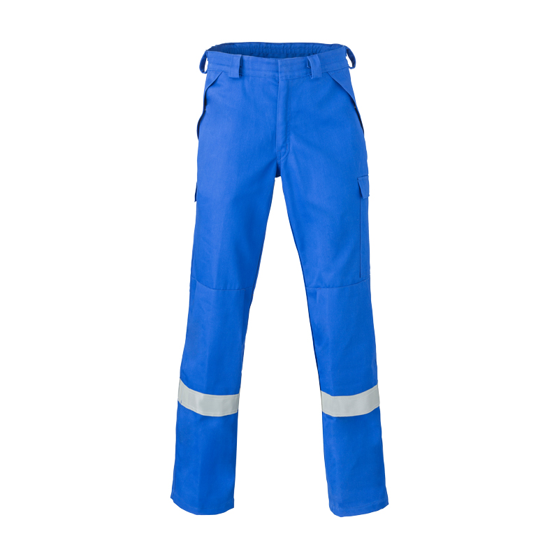 HaVeP 5Safety 8775 MultiNorm Hose | APC1, blaue Arbeitsschutzhose mit Reflexstreifen und Seitentaschen, Vorderansicht