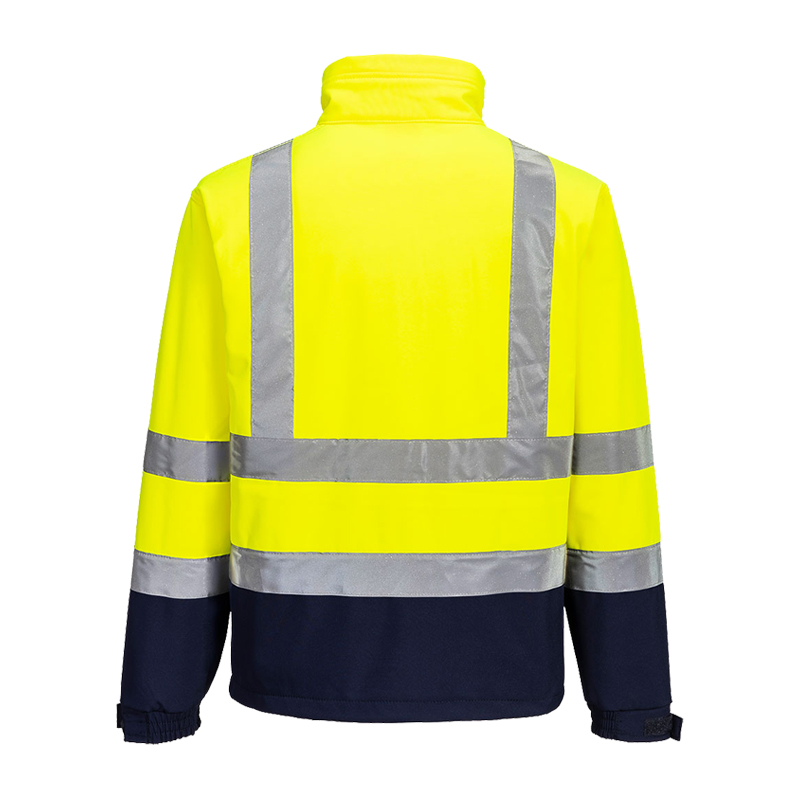 PortWest S425 Warnschutz SoftShell Jacke Kontrast 3-lagig winddicht