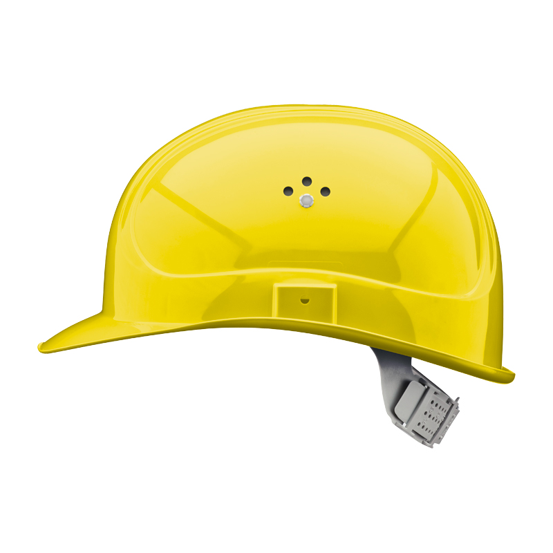 Gelber Voss INAP Master 6P Industriehelm nach EN 397 mit Drehverschluss, Seitenansicht