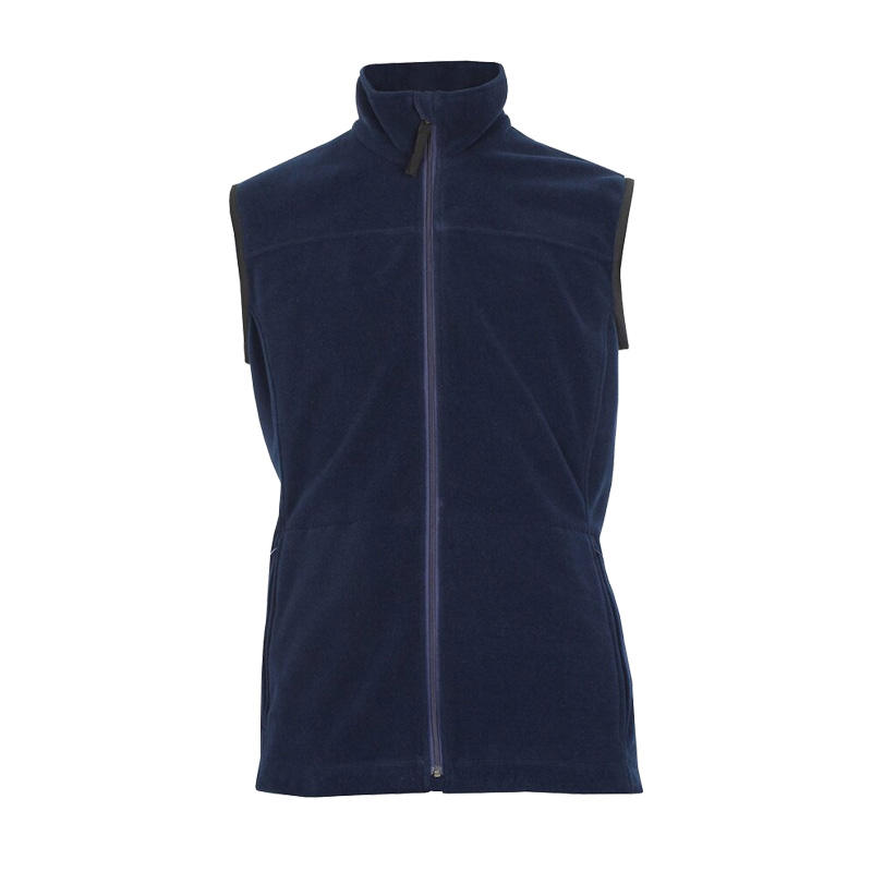 TEMPEX THERMO Damen Fleeceweste von HB Protective Wear in Navy, wärmende Fleece-Arbeitsweste für kühle Arbeitsumgebungen und Kühlhäuser, Vorderansicht