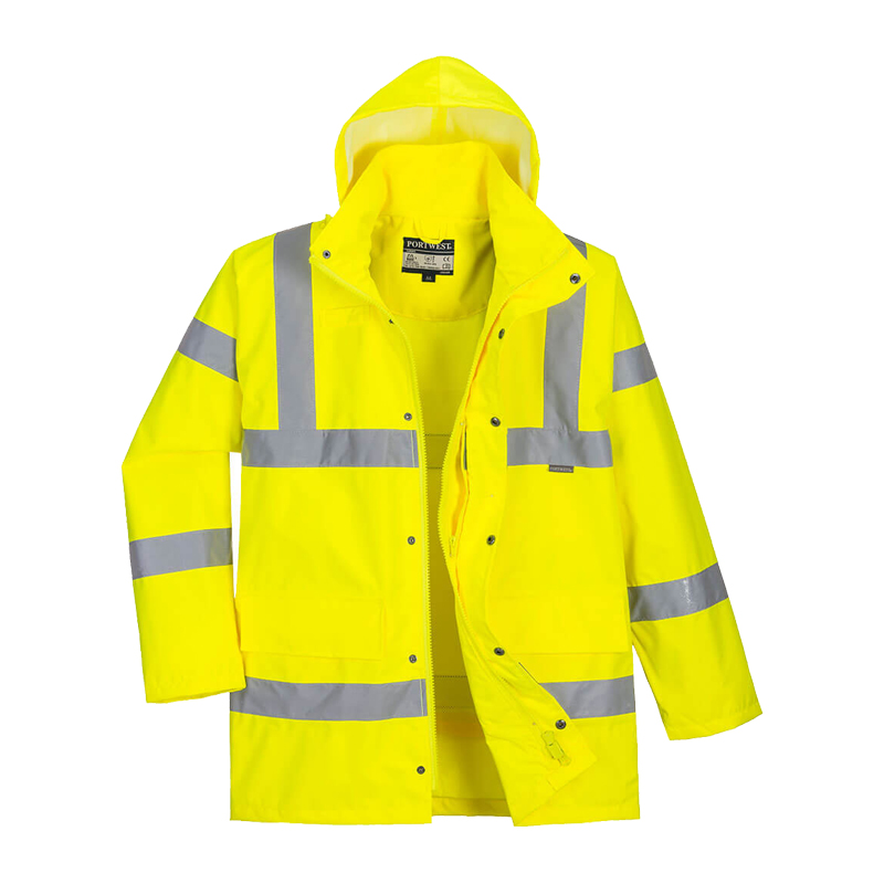 PortWest RT60 Warnschutz Regen Jacke Klasse 3