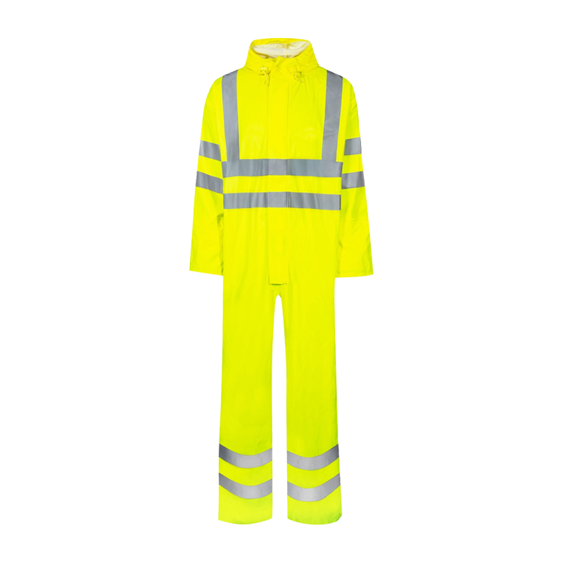 Lyngsøe FR-LR57 flammhemmender Hi Vis Warnschutz Regen Overall