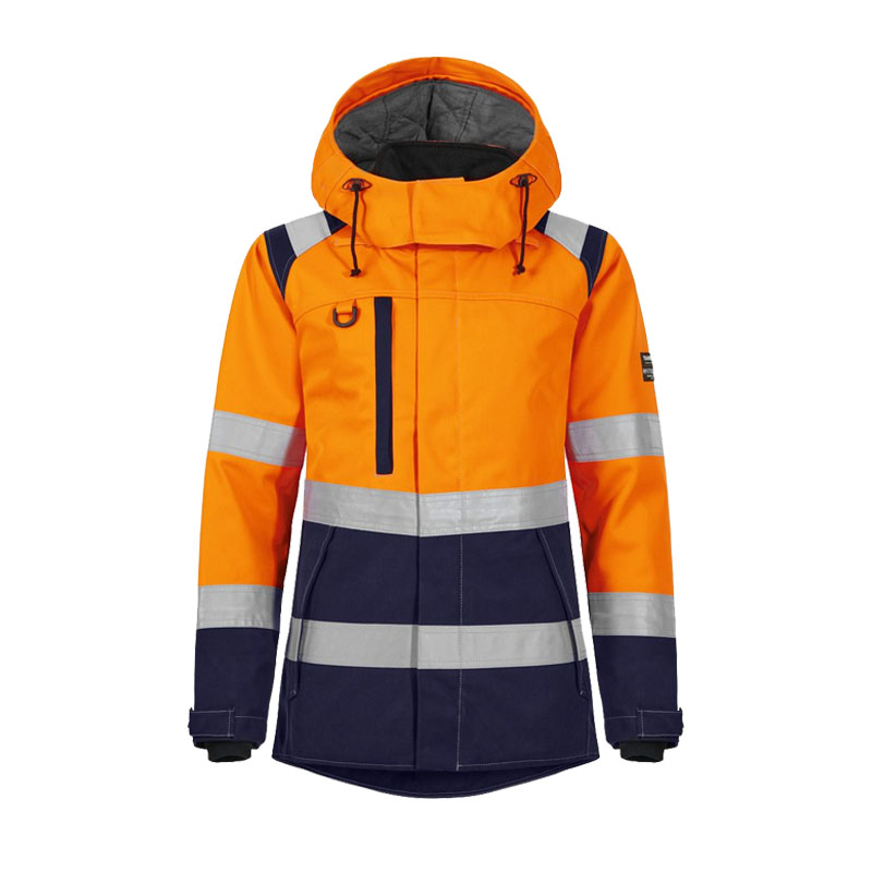 Tranemo Zenith Damen FR Hi-Vis Winterjacke RIS mit Kapuze metallfrei | 520982