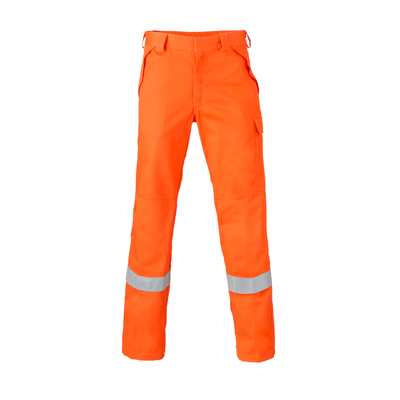 HaVeP 5Safety 8775 MultiNorm Hose APC1, orange Warnschutzhose mit Reflexstreifen und Seitentasche, Frontansicht