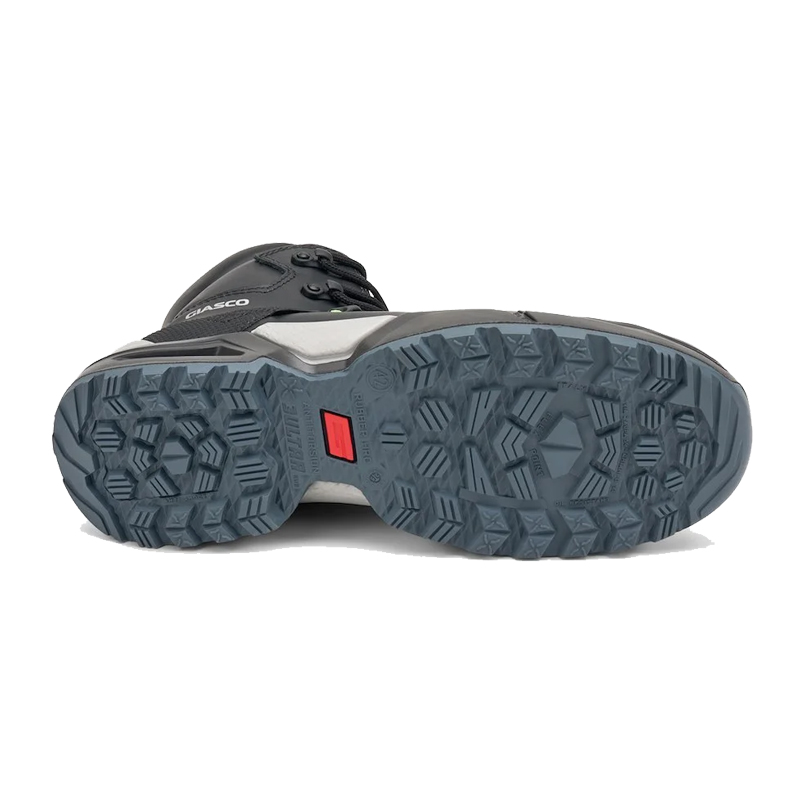 Unteransicht des Giasco 3Ultra Rubber Triglav Sicherheitsstiefels extreme S7S mit robuster, rutschhemmender Profilsohle