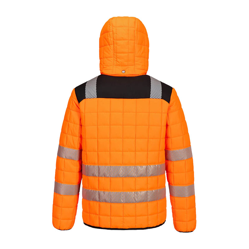 PortWest T165 Hi-Vis Warnschutz Stepp Jacke wärmeisoliert