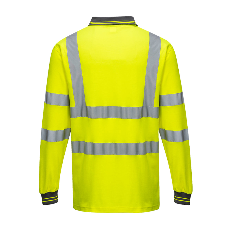 PortWest S271 Warnschutz Polo-Shirt Cotton Comfort Klasse 3