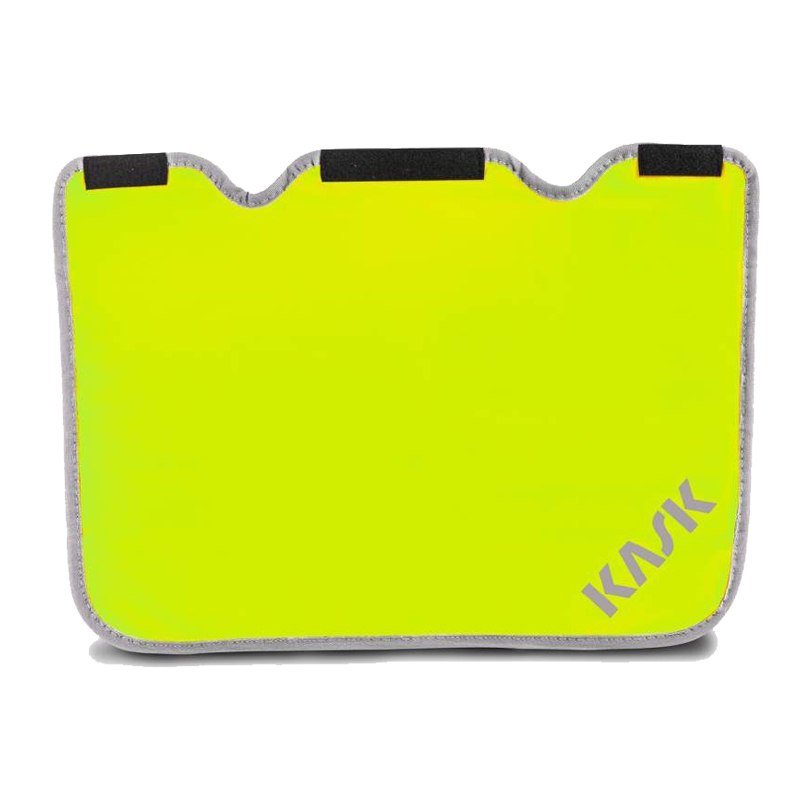 Kask SuperPlasma Neck Shade Nackenschutz mit UV-Schutz, neon-gelb mit grauem Rand und Klettbefestigung für Schutzhelm
