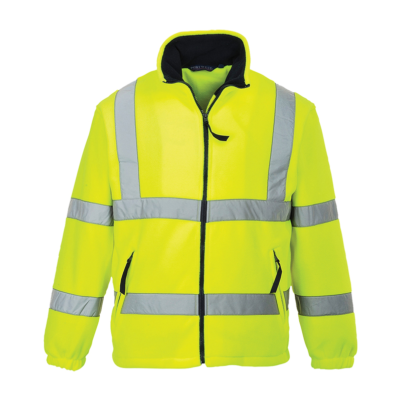 PortWest F300 Warnschutz Fleecejacke gefüttert bis Gr. 5XL