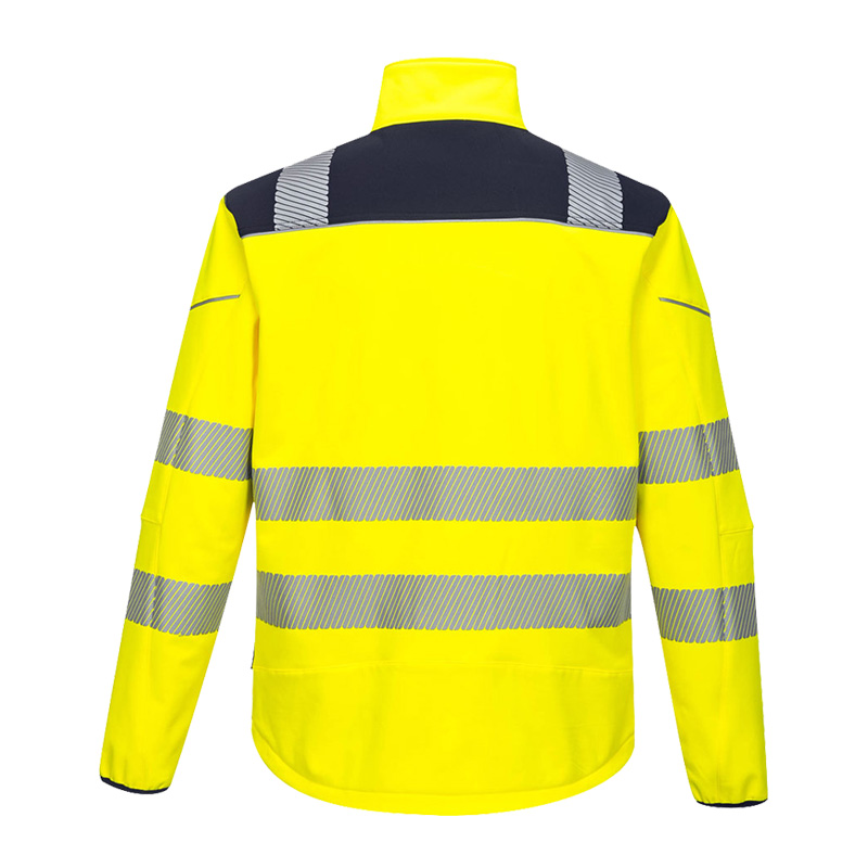PortWest T402 PW3 Warnschutz SoftShell Jacke 3-lagig wasserfest und winddicht