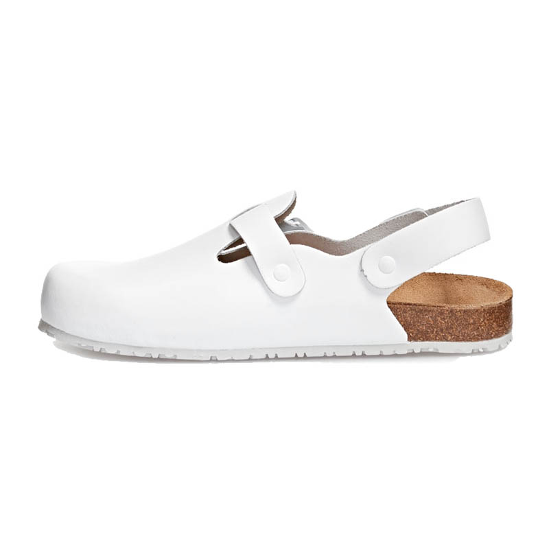 Abeba 8040 Nature OB Sandalen mit Korkfußbett | weiß