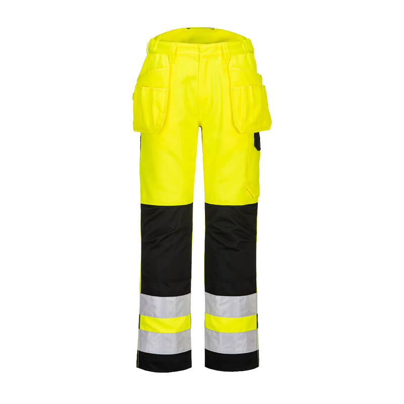 PortWest PW242 Warnschutz Bundhose mit Holstertaschen abnehmbar