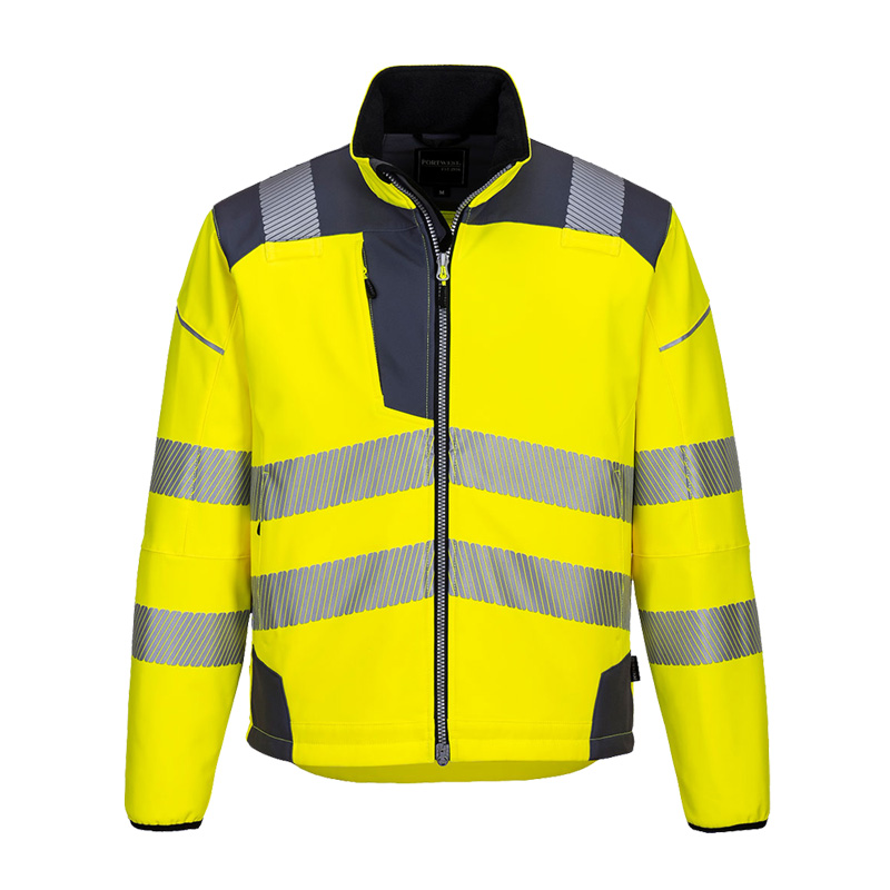 PortWest T402 PW3 Warnschutz SoftShell Jacke 3-lagig wasserfest und winddicht