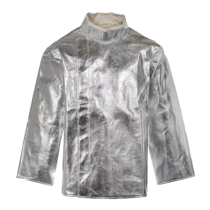 Silberne Tempex Hitzeschutz Jacke TREME HEAT CLASSIC C3 475g von HB Protective Wear für Arbeiten bei hoher Hitze