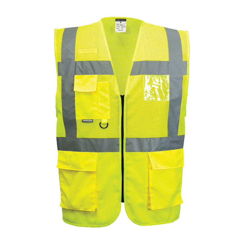 PortWest C496 Warnschutz Meshair Weste Madrid