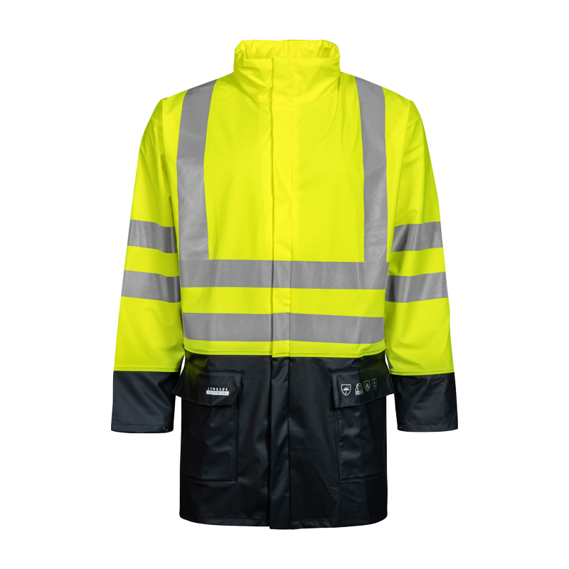 Lyngsøe FR-LR3055 Hi-Vis MultiNorm Warnschutz Regenjacke