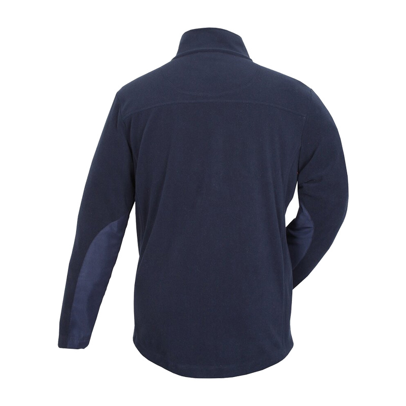 Rückansicht der TEMPEX THERMO Damen Fleecejacke in Navy von HB Protective Wear, warme und robuste Fleecejacke für Arbeit, Lager und Outdoor