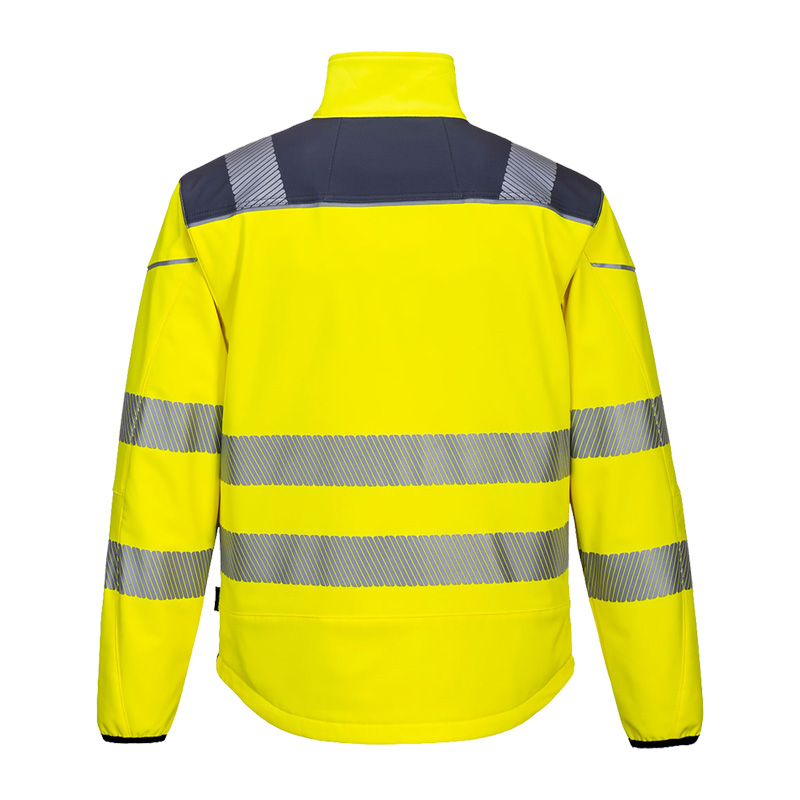 PortWest T402 PW3 Warnschutz SoftShell Jacke 3-lagig wasserfest und winddicht