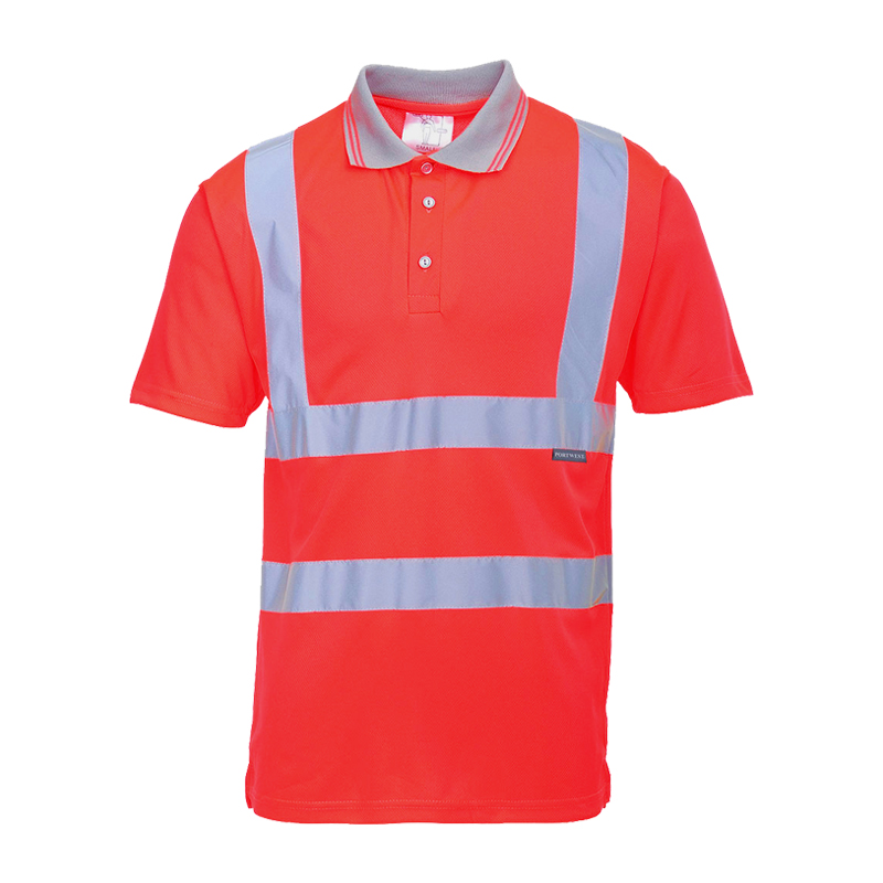PortWest S477 Warnschutz Polo Shirt kurzarm Klasse 2 bis 7XL