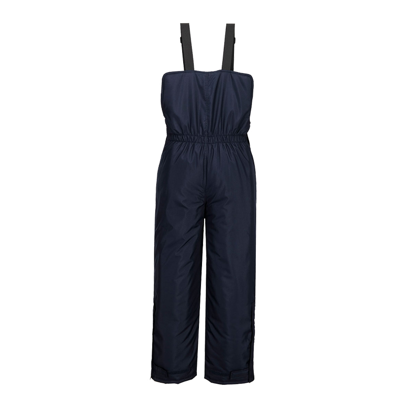 PortWest Thermo-Latzhose in Navy, gefütterte wasserdichte Winter-Arbeitshose mit verstellbaren Trägern und langem Bein