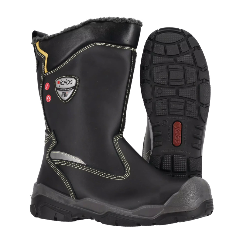 Jalas Gran Premio 1838S S3 Winter-Sicherheitsstiefel von Ejendals, extrem warm gefüttert, schwarzer S3 Stiefel mit griffiger Laufsohle für kalte Arbeitseinsätze