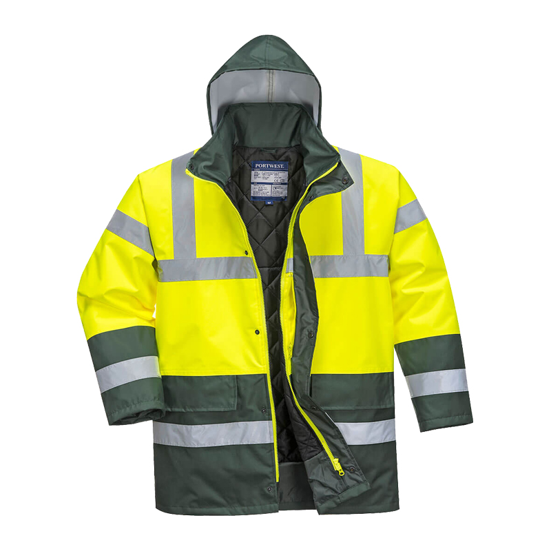 PortWest S466 Winter Warnschutz Jacke Kontrast Kälteschutz zertifiziert
