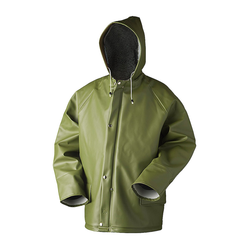 Dolfing 410.02 Winter Regenjacke | gefütterte schwere PVC Jacke Ölzeug