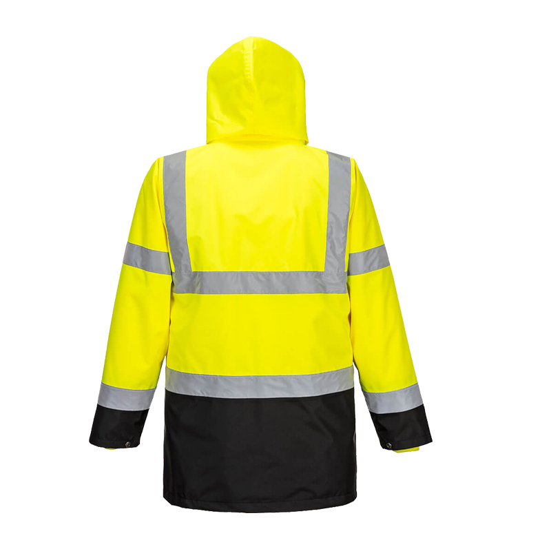 PortWest S766 Warnschutz 5 in 1 Kontrast Essential Jacke multifunktional
