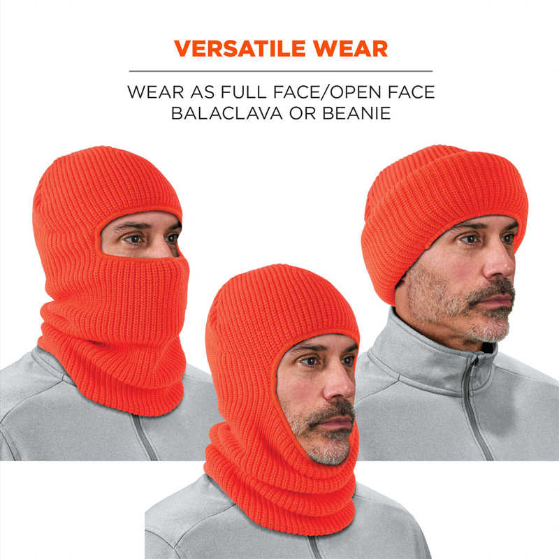 N-Ferno 6829 Freezer Sturmhaube Gesichtsmaske 2-lagig Rippenstrick