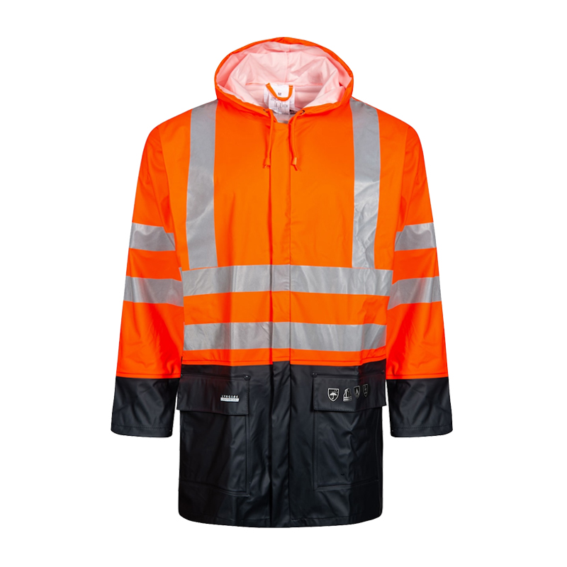 Lyngsøe FR-LR3055 Hi-Vis MultiNorm Warnschutz Regenjacke
