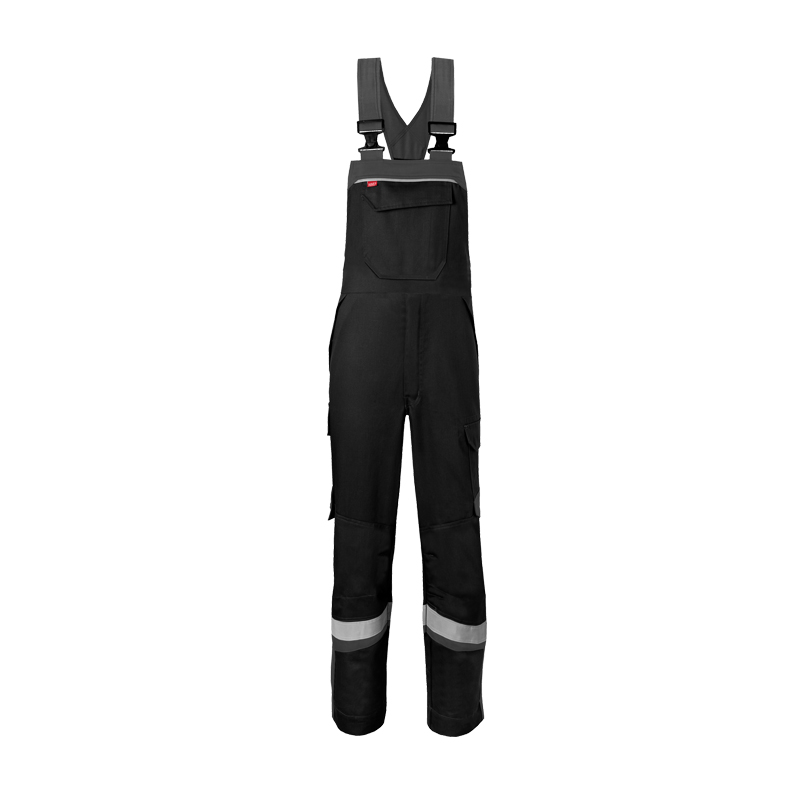 HaVeP 5Safety Image+ 20288 MultiNorm Latzhose APC1 von HaVeP, schwarze Schutz-Latzhose mit Brusttasche, verstellbaren Trägern und Reflexstreifen