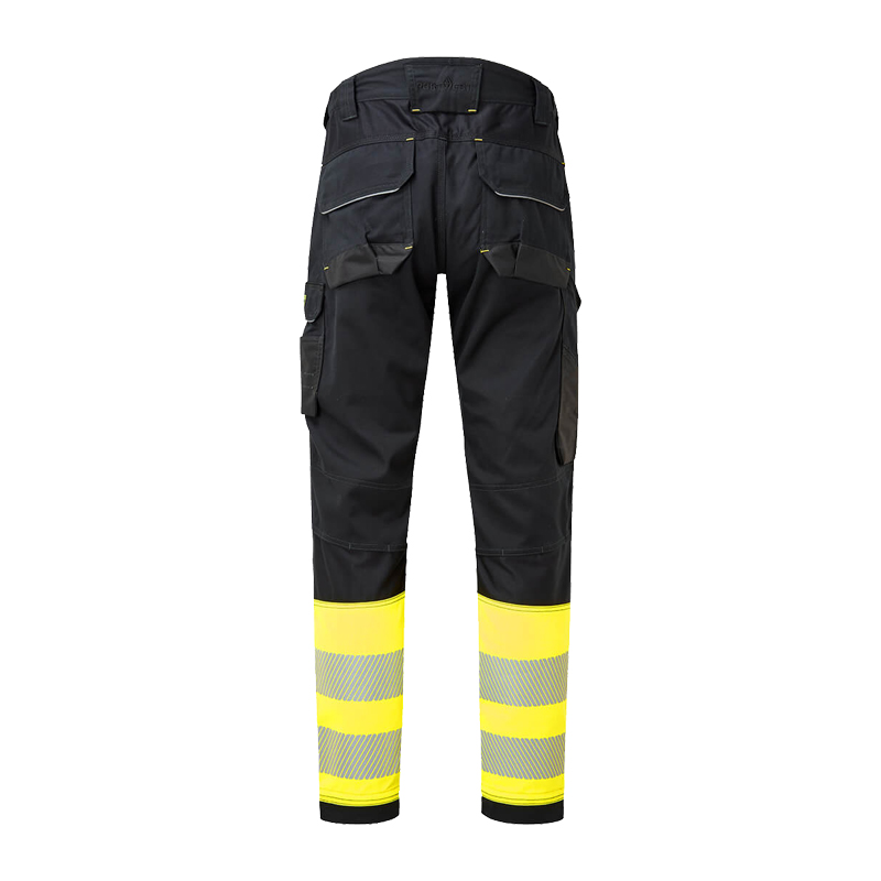 PortWest FR416 MultiNorm FR Warnschutz Stretch Hose mit Holstertaschen