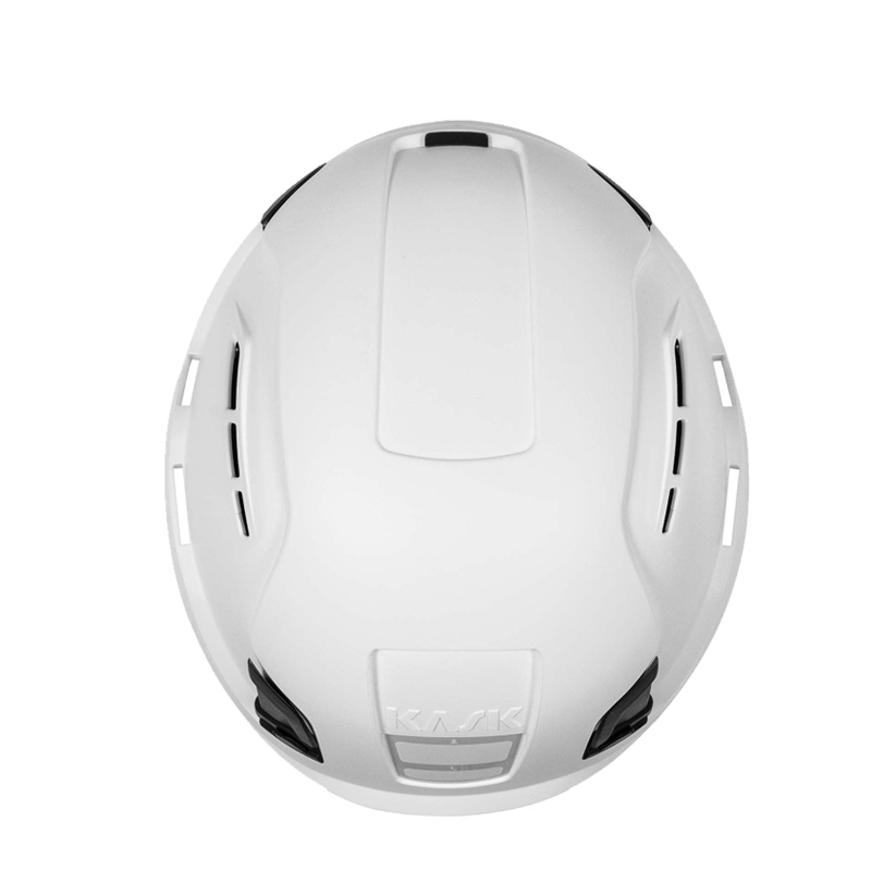 KASK ZENITH-X PL Kletterhelm EN 12492 von Kask in Weiß, Ansicht von oben mit Belüftungsschlitzen