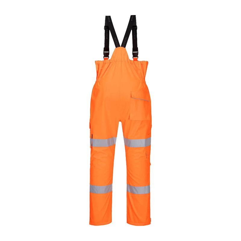 PortWest S594 Extreme Warnschutz Regen Latzhose hoch atmungsaktiv