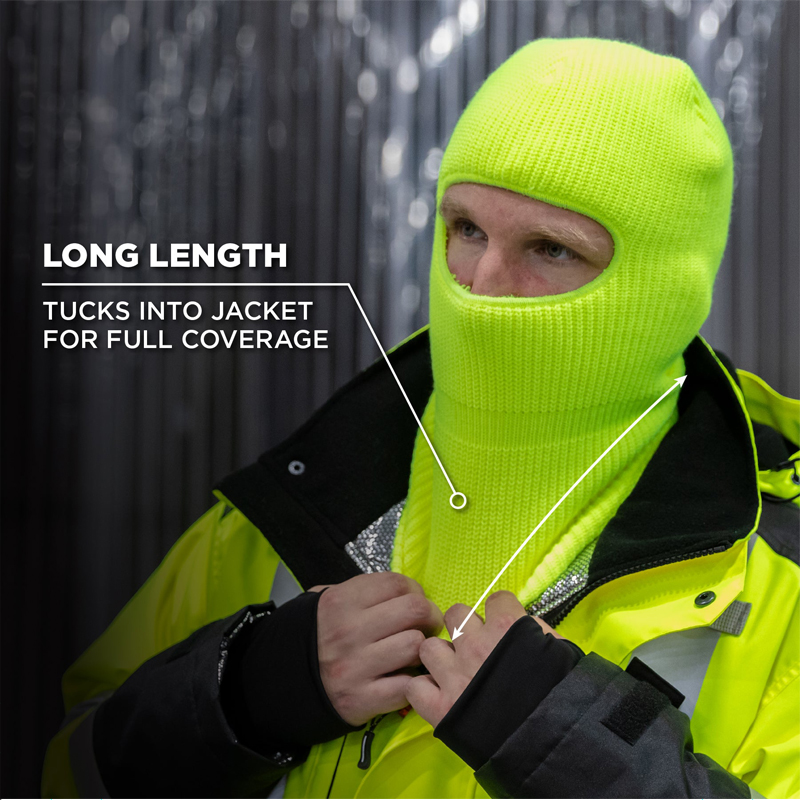 N-Ferno 6829 Freezer Sturmhaube Gesichtsmaske 2-lagig Rippenstrick