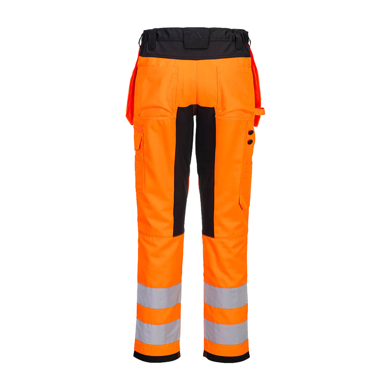 PortWest CD889 ECO Stretch Warnschutz Hose aus recyceltem PES