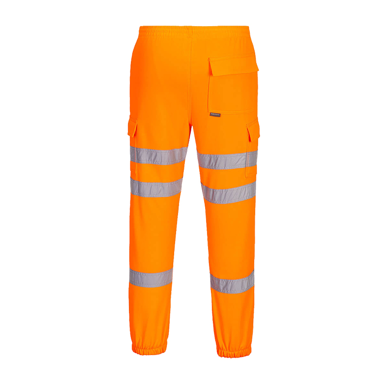 PortWest RT48 Warnschutz Jogger Hose mit 3 Reflexstreifen