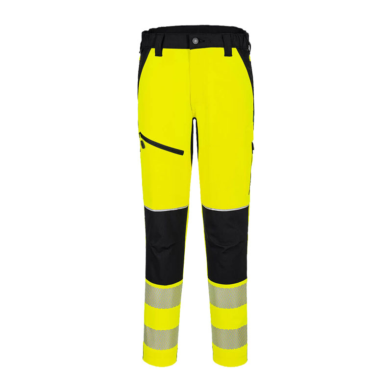 PortWest T140 Hi-Vis Warnschutz Stretch Hose