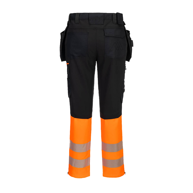 PortWest DX457 Hi-Vis Bundhose mit Holstertaschen Klasse 1