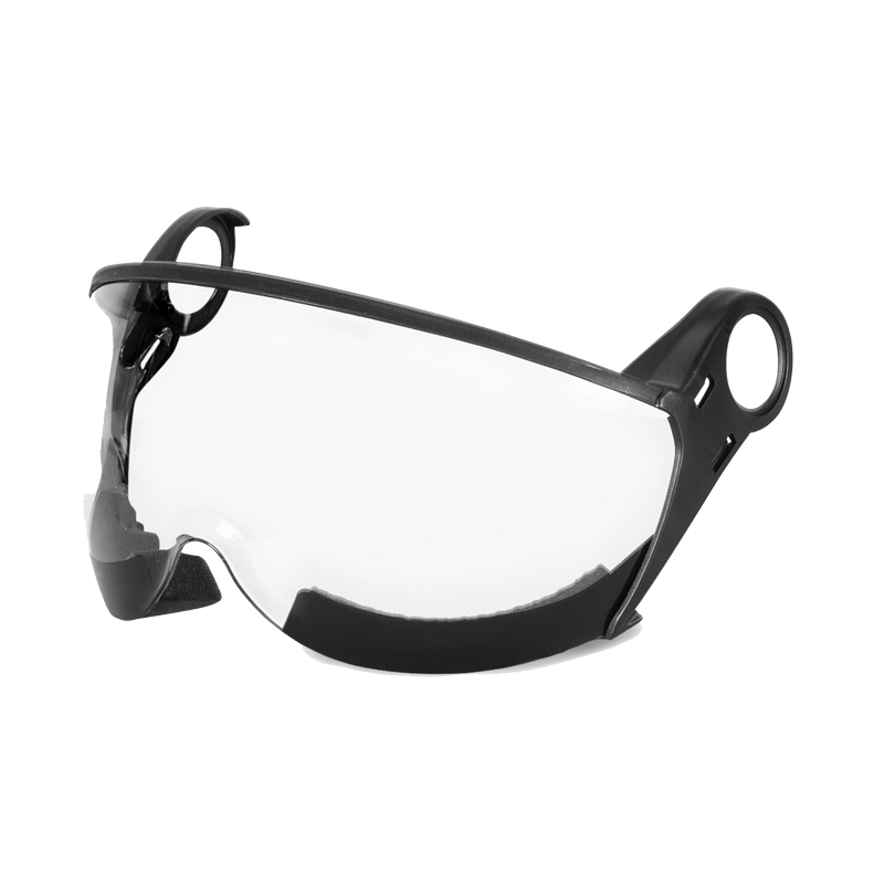 Kask ZEN FOAM VISOR S, klares gepolstertes Visier für Zenith-X Helme nach EN 166, Ersatzvisier mit schwarzem Rahmen