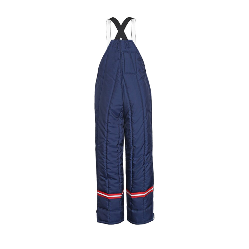 TEMPEX CLASSIC Staplerfahrer Plus Gefrierhaus Hose von HB Protective Wear, dunkelblaue Kälteschutzhose mit Trägern für Staplerfahrer in Tiefkühlbereichen bis -49 °C