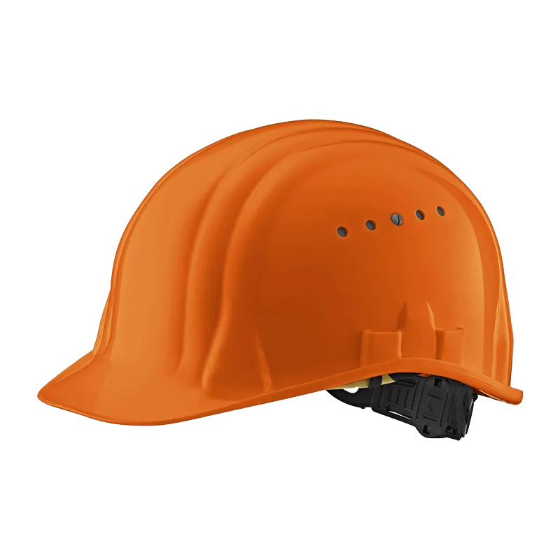 Oranger Schuberth Schutzhelm mit Belüftungsöffnungen und verstellbarem Drehverschluss für den professionellen Arbeitsschutz