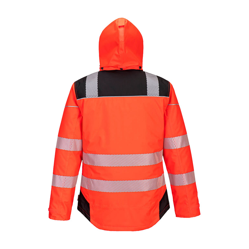 PortWest T400 Insulatex Warnschutz Winter Jacke gefüttert wasserdicht